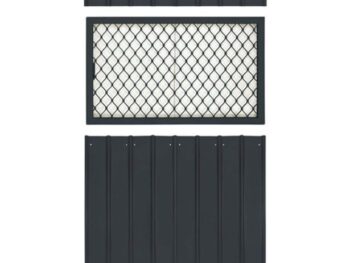 DODATKI ZA KOVINSKE HIKE GLOBEL KOMPLET OKEN 2 ANTRACIT 124 X 75 X 178 CM (WLPE)